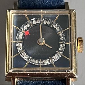 Vintage Swiss Tank 17 Jewel Kaliedescope WAtch